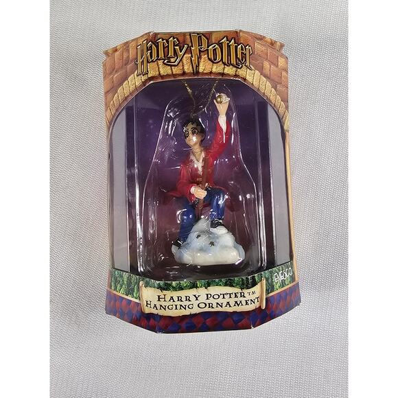 Harry Potter Hanging Ornament by Enesco - Golden Snitch Nimbus 2000 - NIB - Picture 3 of 9